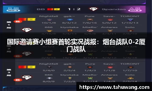 国际邀请赛小组赛首轮实况战报：烟台战队0-2厦门战队